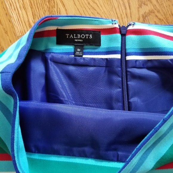 TALBOTS Multicolor Skirt EUC - Picture 5 of 6